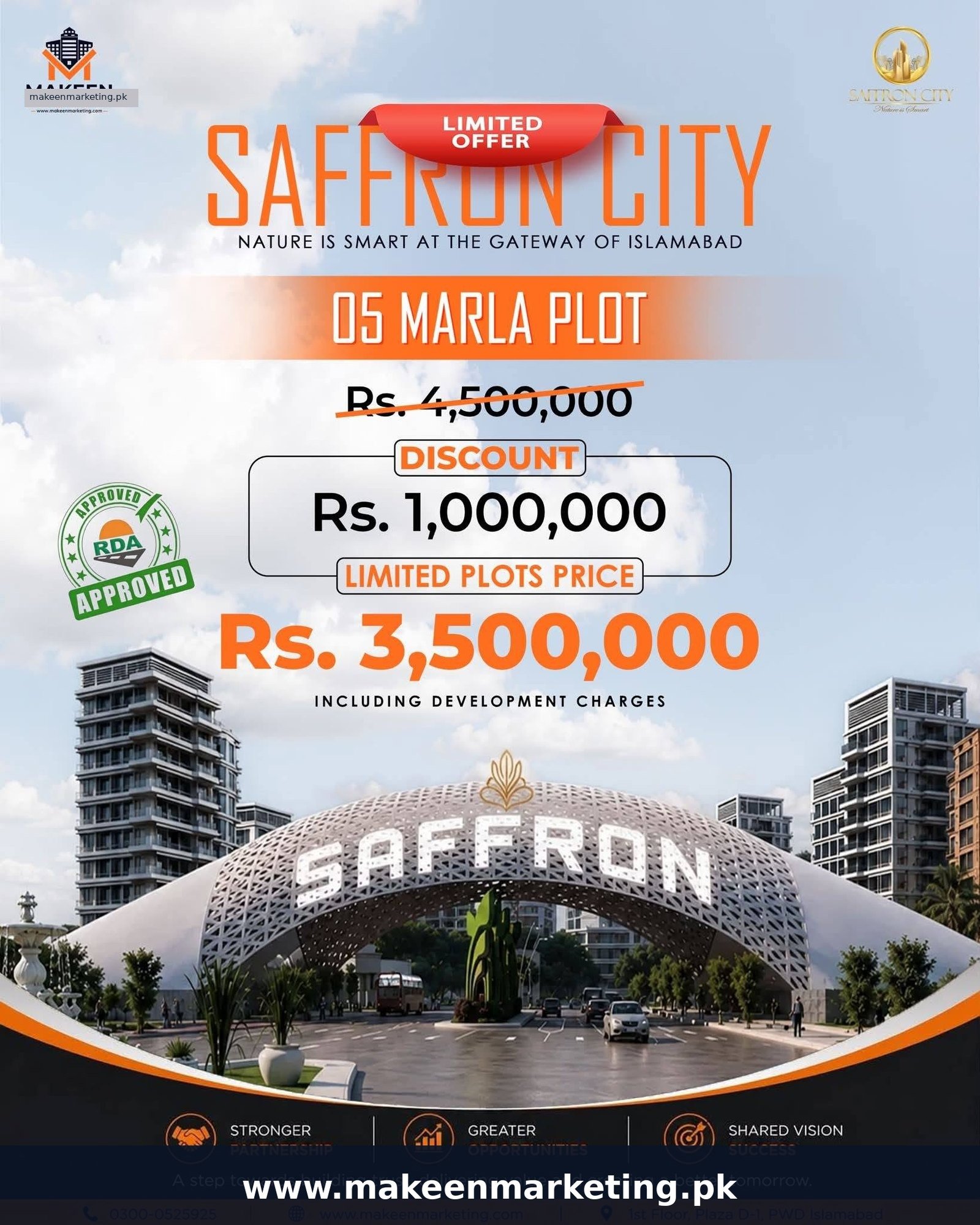 Saffron City project promoted by Makeen Marketing
